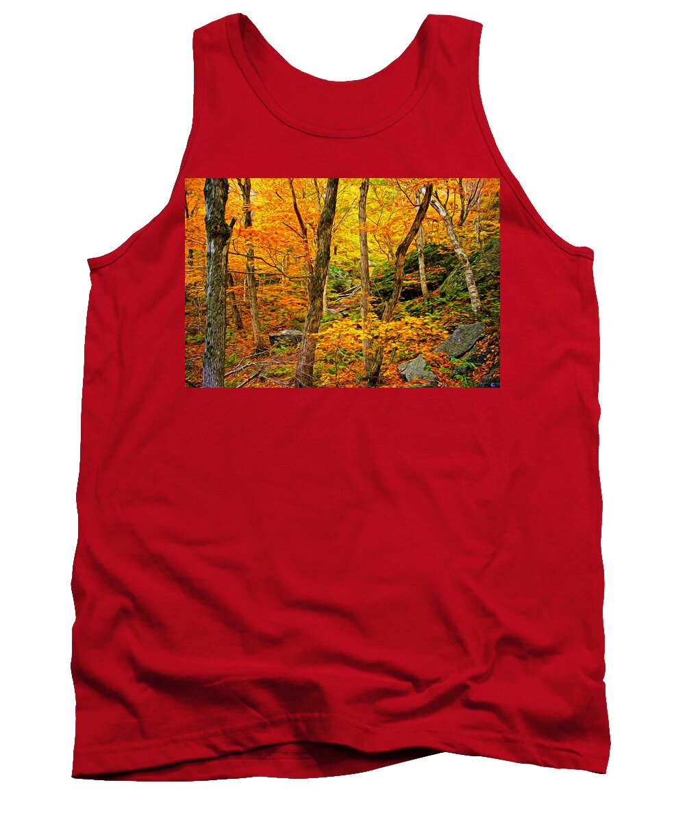 Autumn Tank Top featuring the photograph In The Woods by Bill Howard