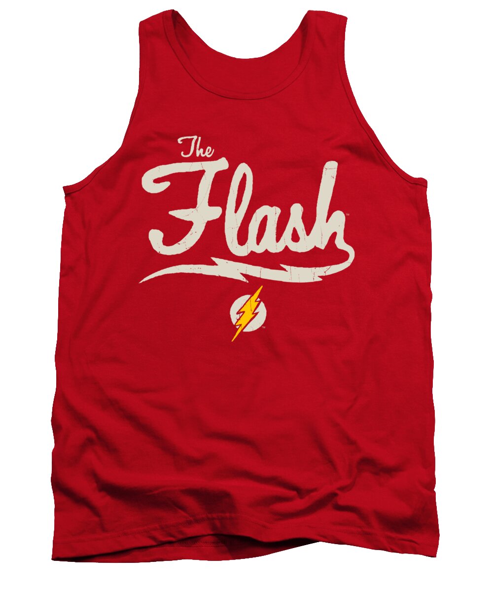  Tank Top featuring the digital art Jla - Old School Flash by Brand A