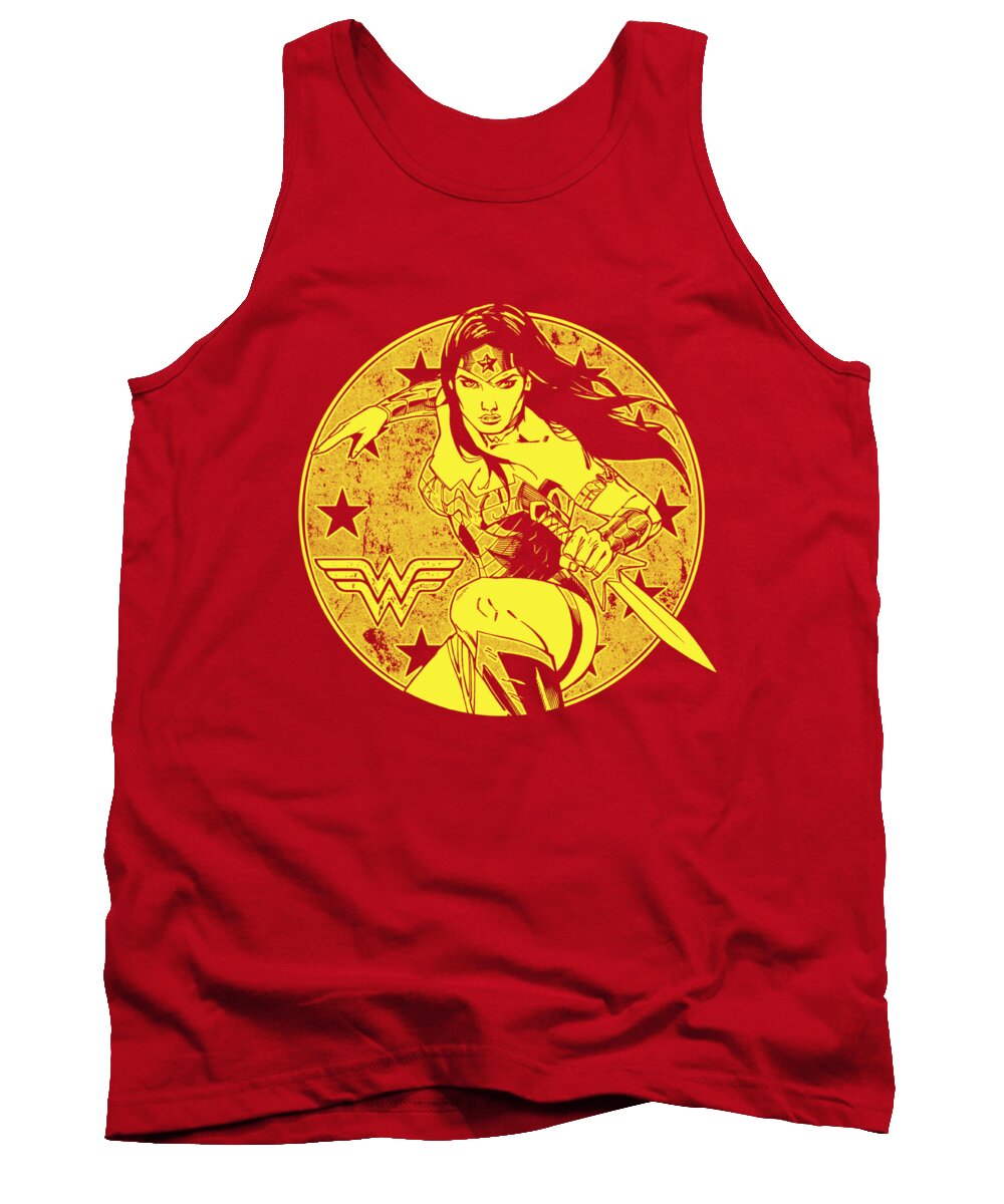  Tank Top featuring the digital art Jla - Young Wonder by Brand A