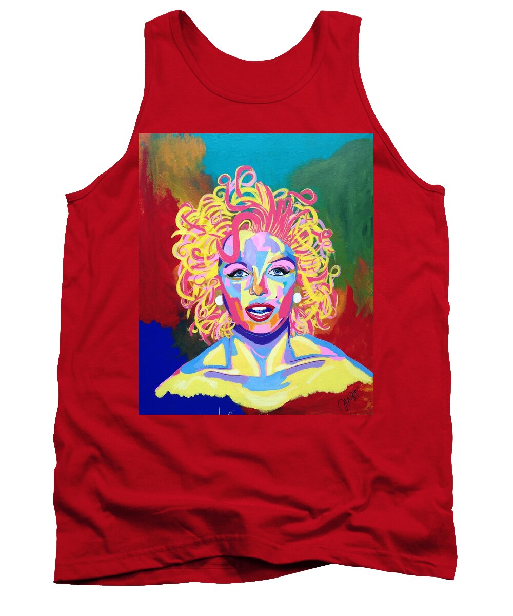 Marilyn Monroe Tank Top featuring the painting Marilyn by Janice Westfall