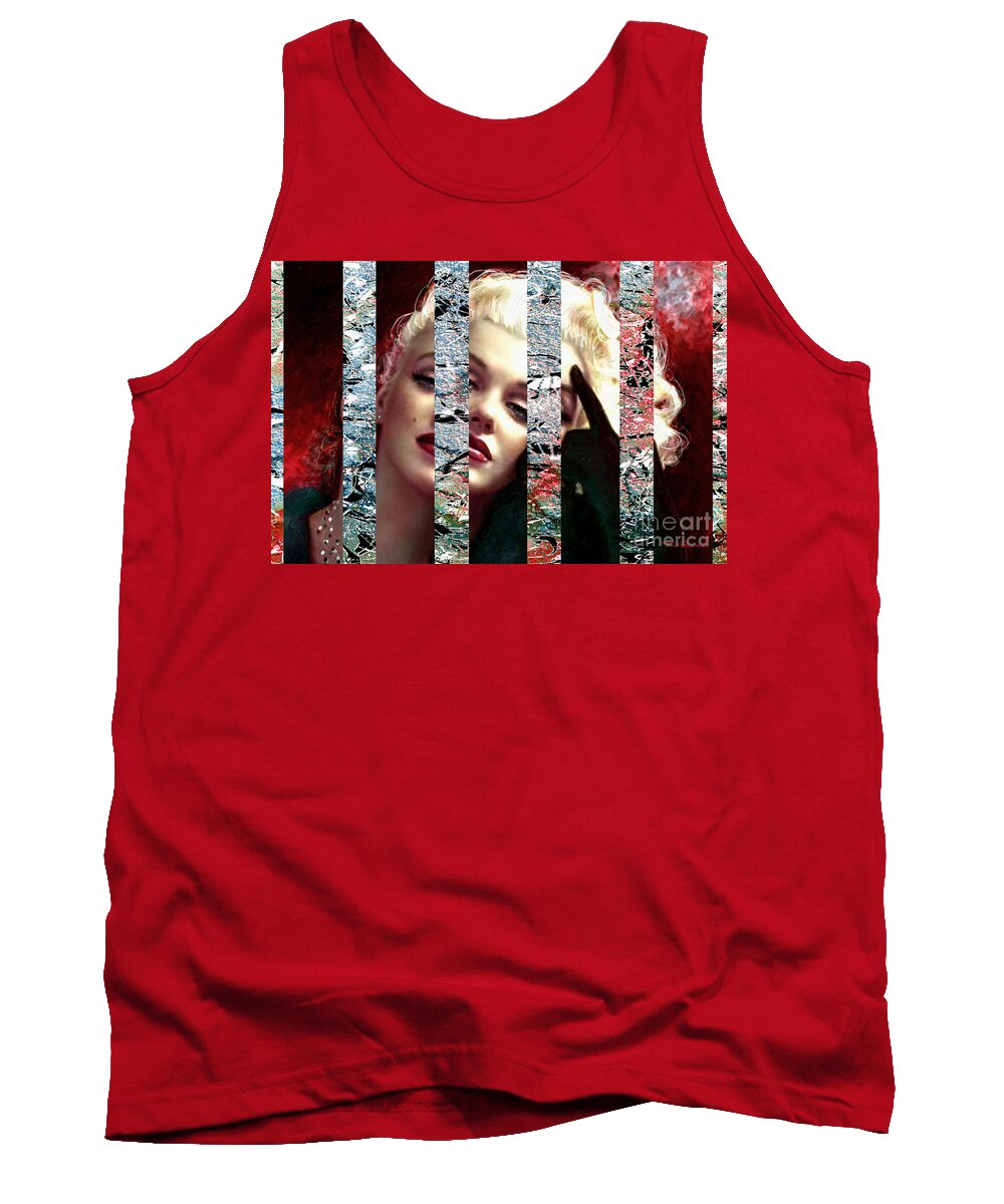 Theo Danella Tank Top featuring the painting Mm 128 Sis 4 by Theo Danella