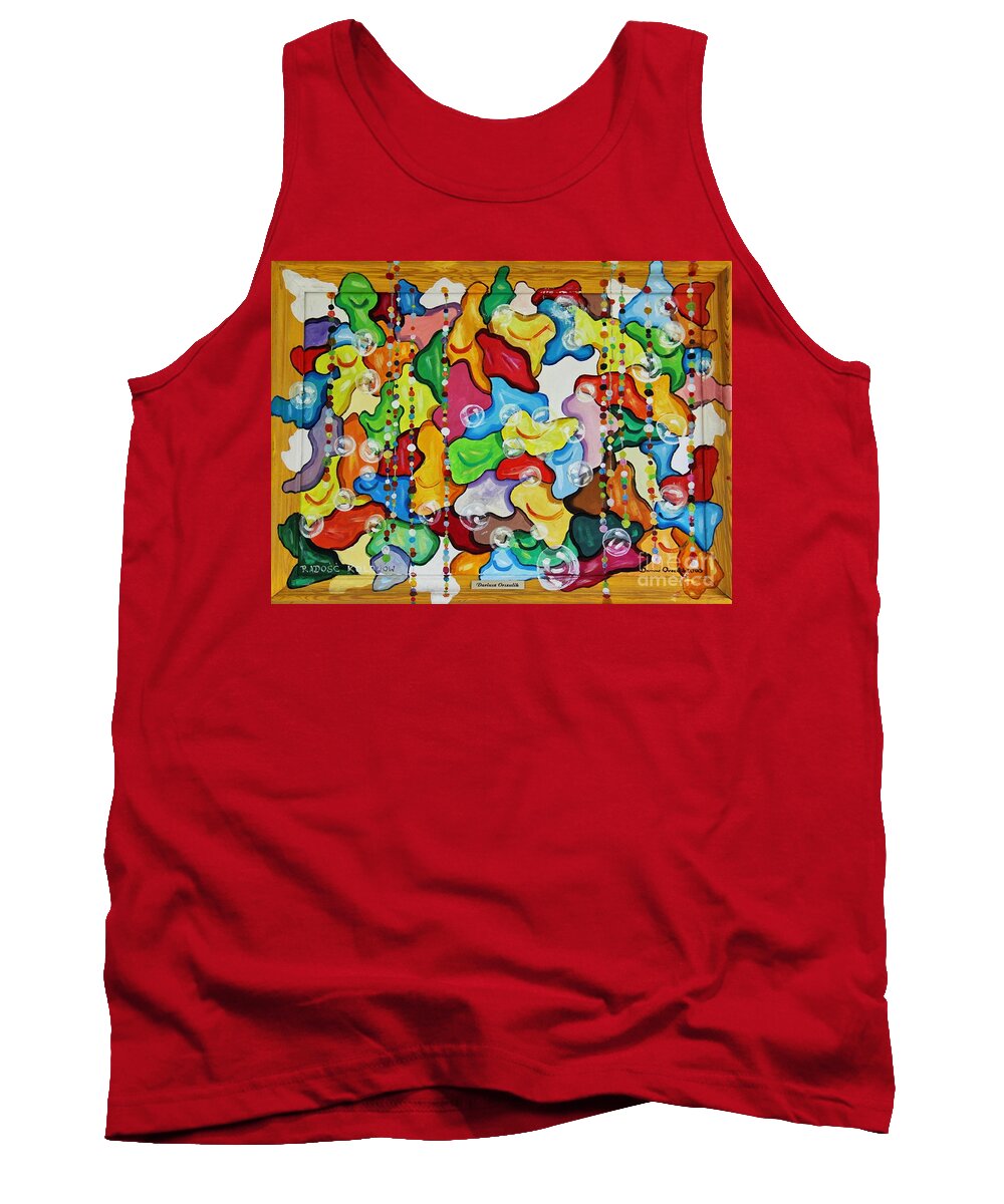 Color Tank Top featuring the painting Morning Happiness by Dariusz Orszulik
