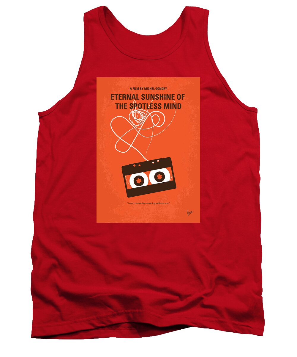 Eternal Sunshine Of The Spotless Mind Tank Top featuring the digital art No384 My Eternal Sunshine of the Spotless Mind minimal movie pos by Chungkong Art