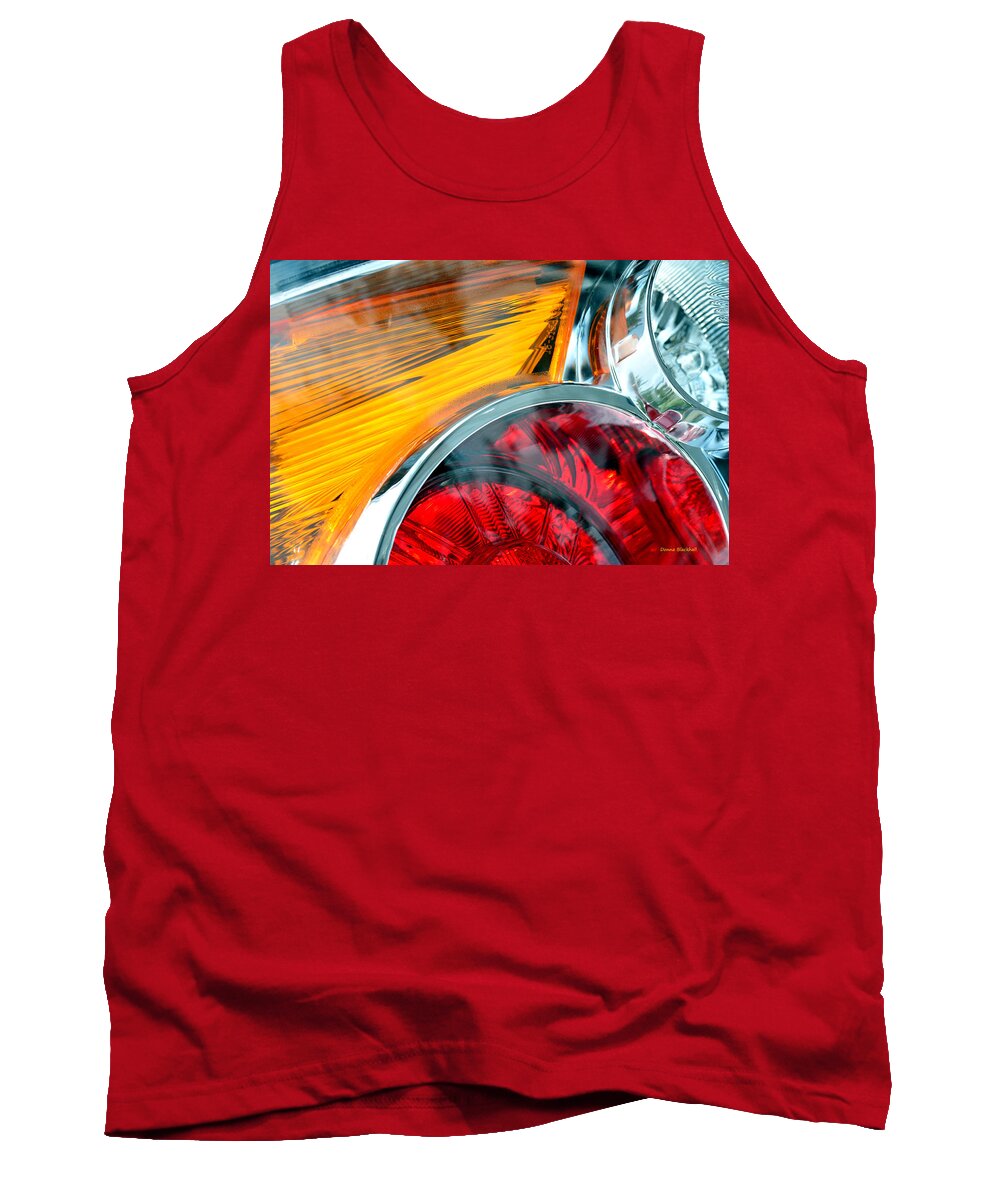 Taillights Tank Top featuring the photograph Nothing But The Taillights by Donna Blackhall