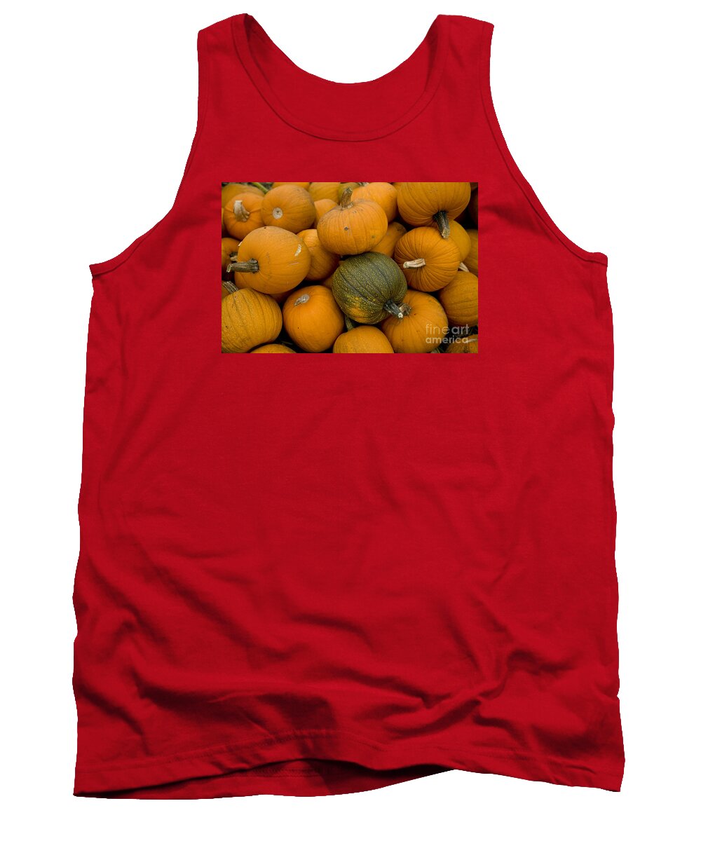 Pumpkins Tank Top featuring the photograph Odd one out by David Millenheft