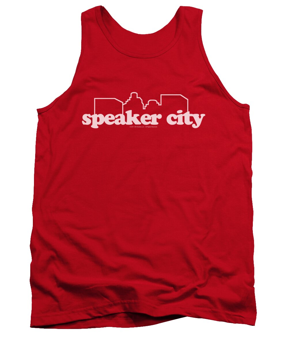  Tank Top featuring the digital art Old School - Speaker City Logo by Brand A