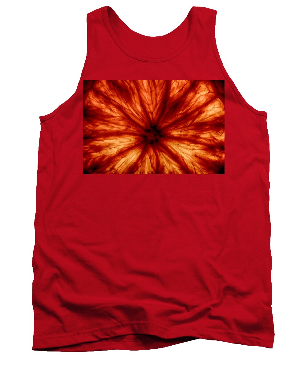 Orange Tank Top featuring the photograph Orange On Fire by Robert Woodward