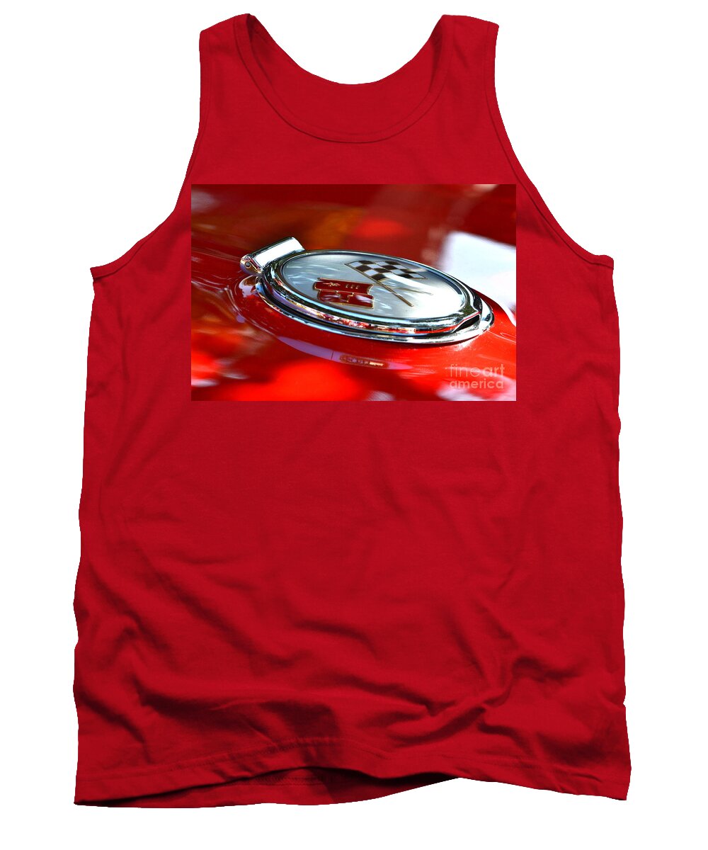  Tank Top featuring the photograph Orig F. Injected 63 Corvette Stingray by Dean Ferreira