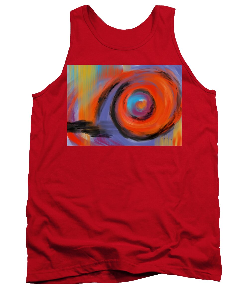 Southern Indiana Artist Tank Top featuring the painting Portal of Optimistic Torment by Jaime Haney