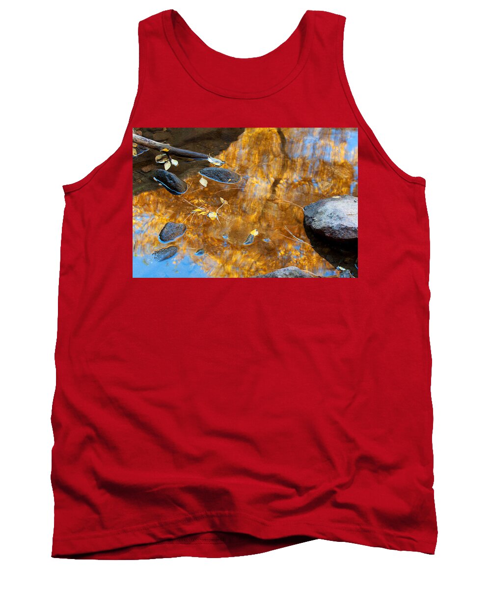 Autumn Colors Tank Top featuring the photograph The Melting Pot by Jim Garrison