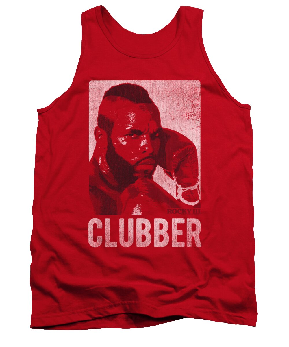Rocky Tank Top featuring the digital art Rocky - Clubber Lang by Brand A
