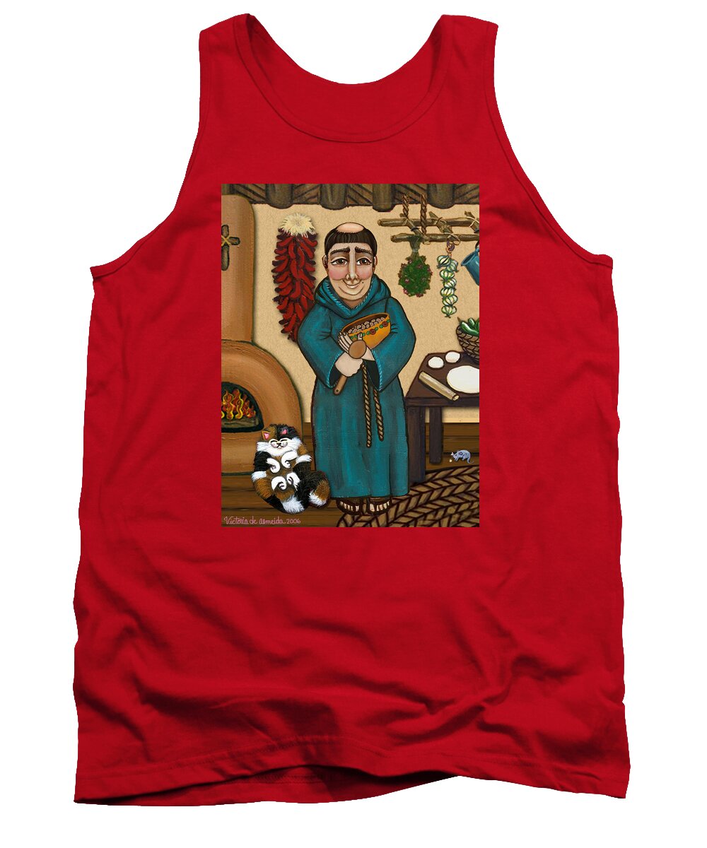 San Pascual Tank Top featuring the painting San Pascual by Victoria De Almeida