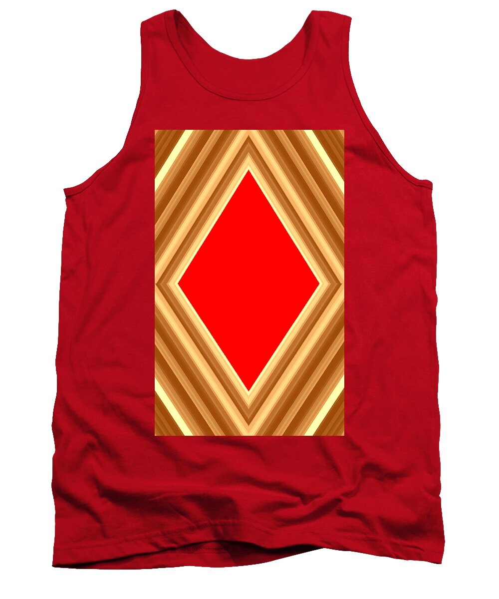  Tank Top featuring the digital art She Said Love Was Red by Cletis Stump