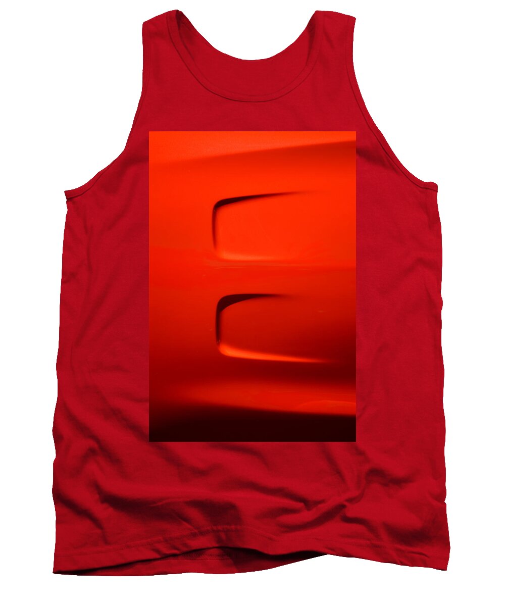 Car Tank Top featuring the photograph Side of Orange Super Bee by Dean Ferreira