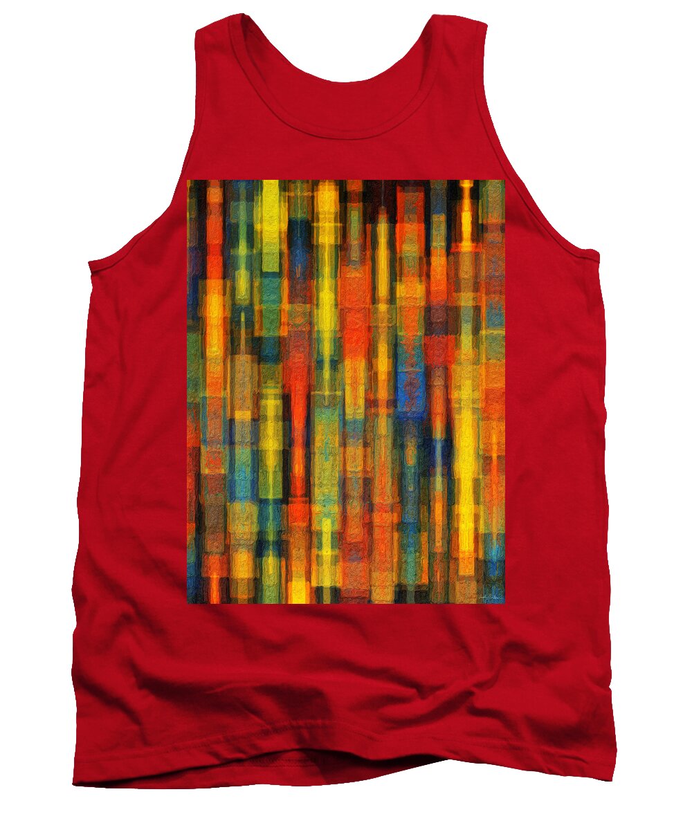 Sonic Tank Top featuring the painting Sonic Dreams of Glory by Sandy MacGowan