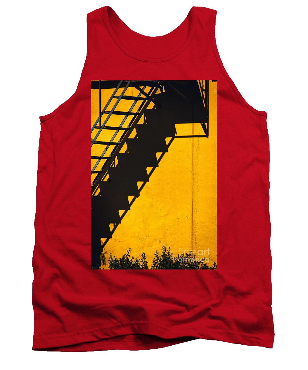 Abstract Tank Top featuring the photograph Staircase shadow by Silvia Ganora