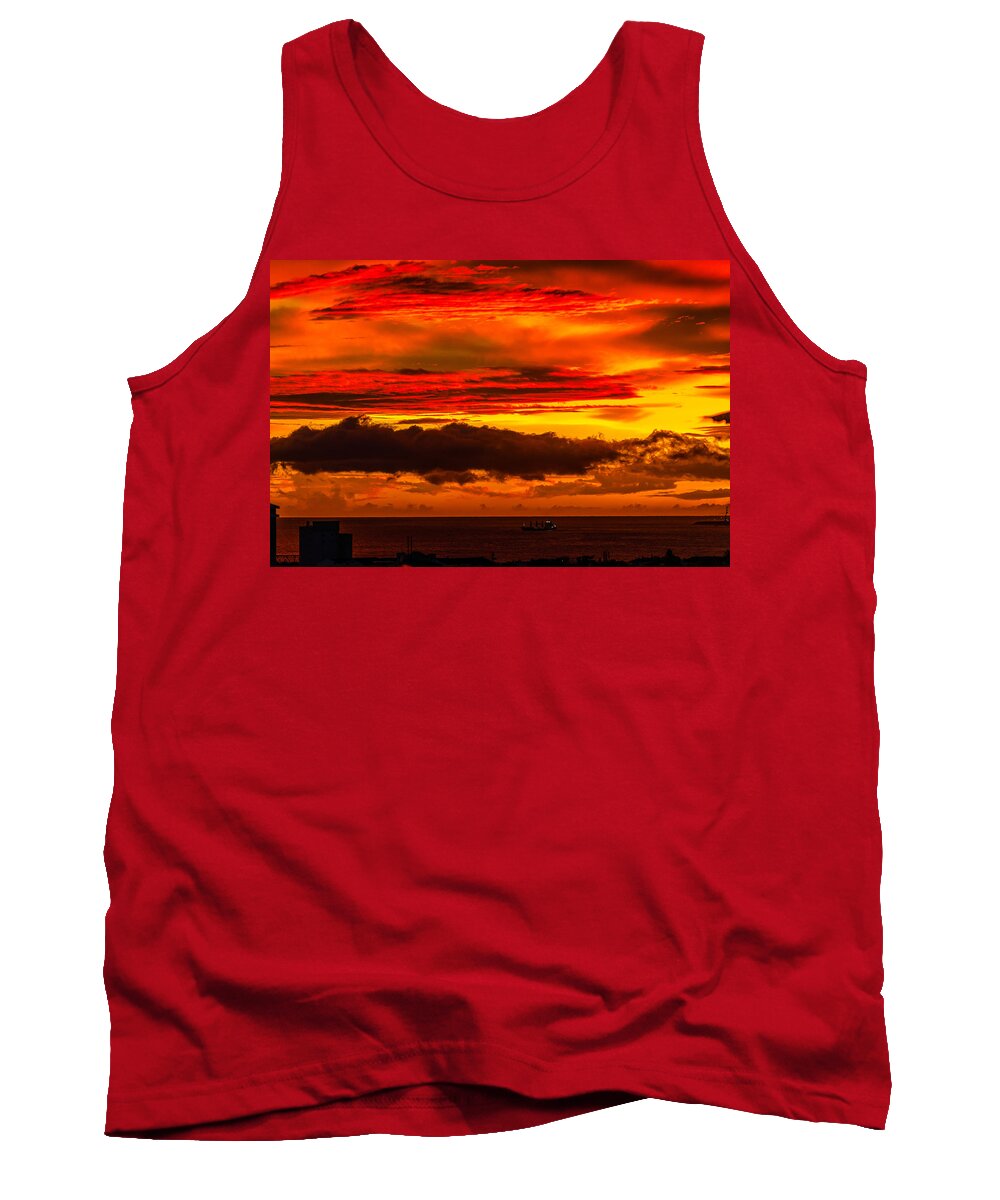 Art Tank Top featuring the photograph Sunset Wow2 by Joseph Amaral
