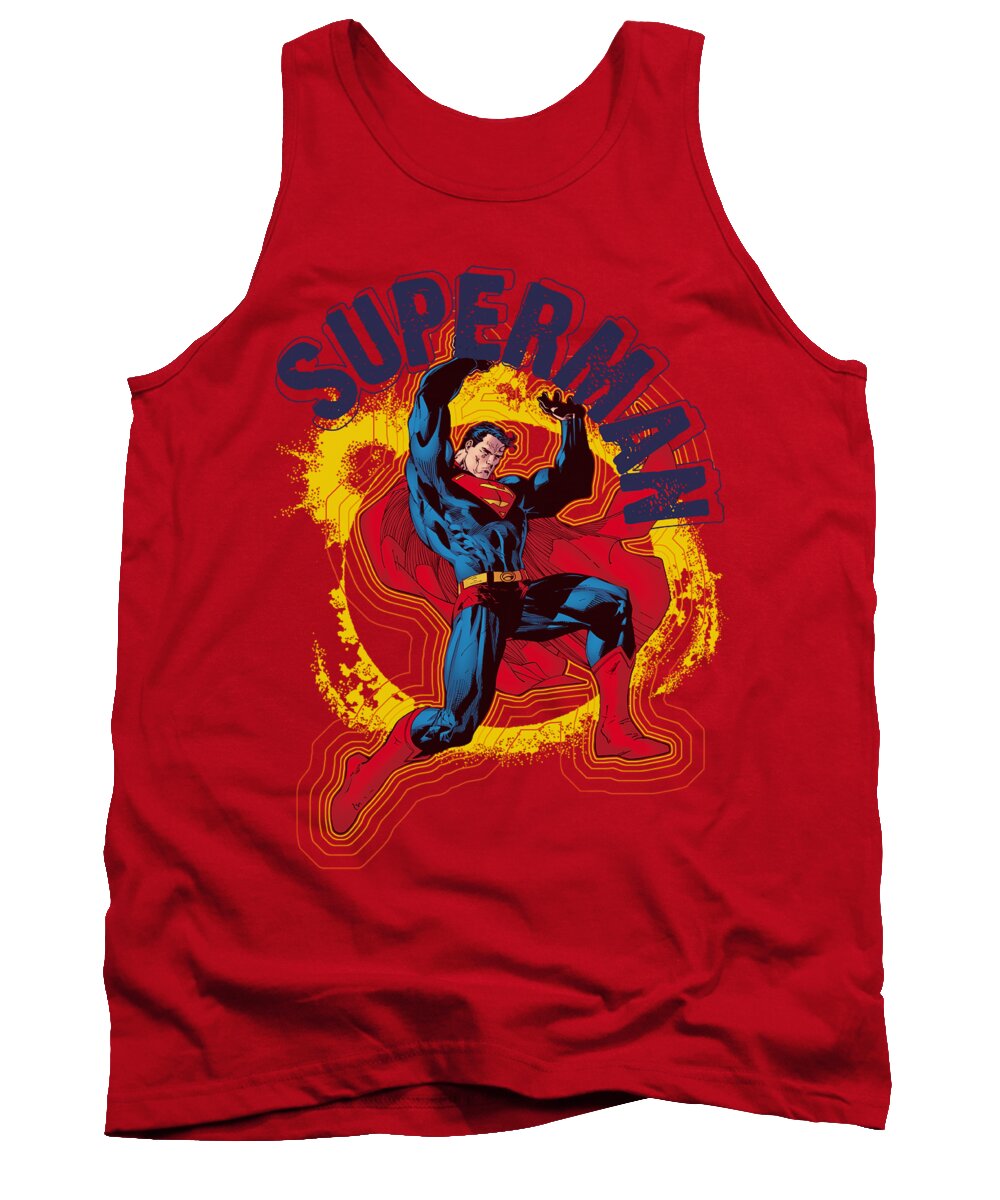 Superman Tank Top featuring the digital art Superman - A Name To Uphold by Brand A