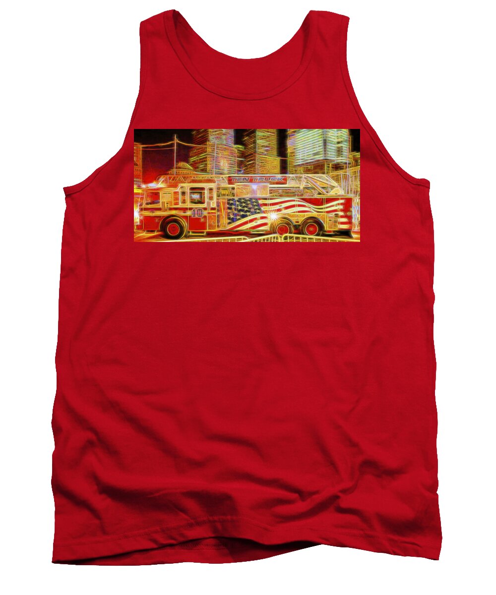 9-11 Tank Top featuring the photograph Ten Truck by Theodore Jones