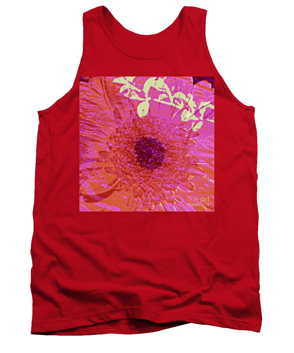 Water Tank Top featuring the photograph Transparency of Flowers by Sybil Staples