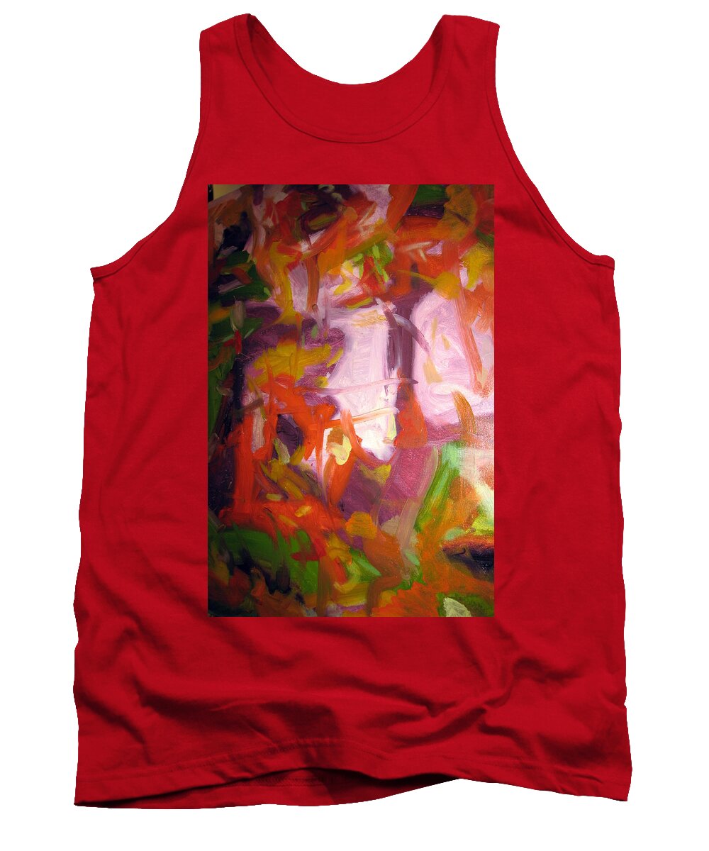 Landscape Tank Top featuring the painting Untitled #7 by Steven Miller