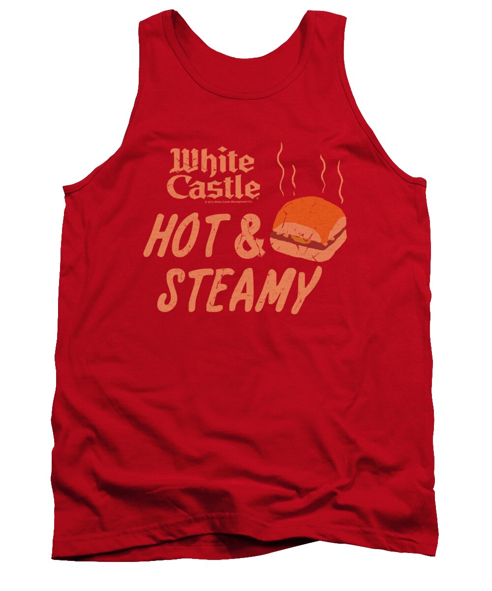 White Castle Tank Top featuring the digital art White Castle - Hot And Steamy by Brand A