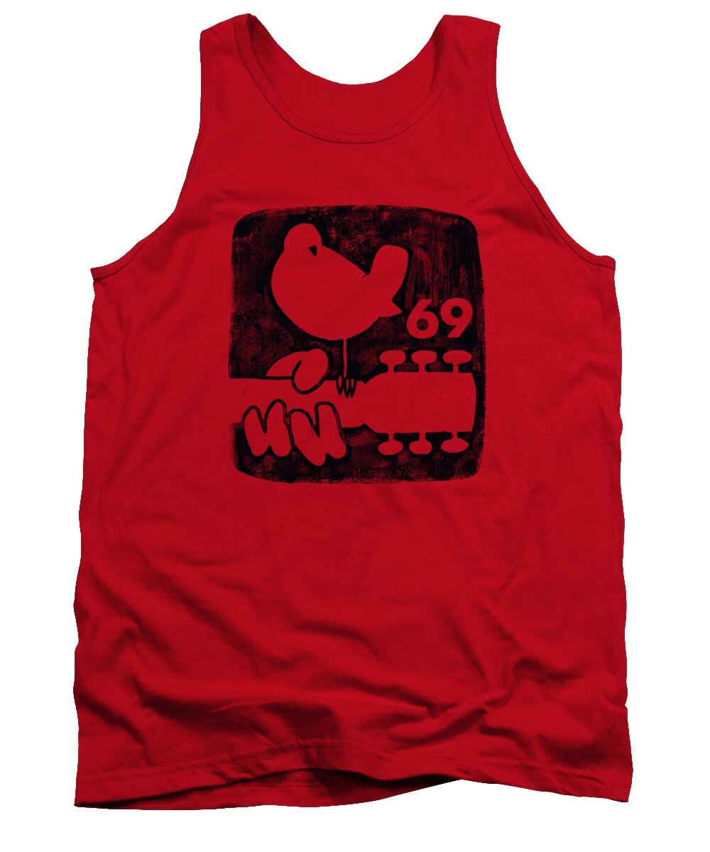  Tank Top featuring the digital art Woodstock - Summer 69 by Brand A