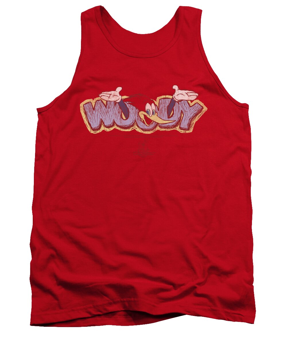 Woody The Woodpecker Tank Top featuring the digital art Woody Woodpecker - Sketchy Bird by Brand A