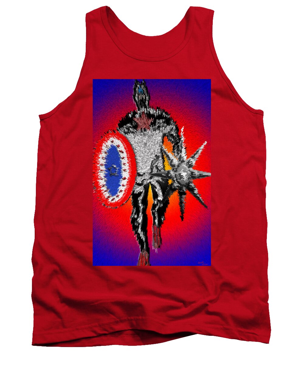 3d Digital Art Tank Top featuring the photograph Captain America Awakening From A Bad Dream by Robert Margetts