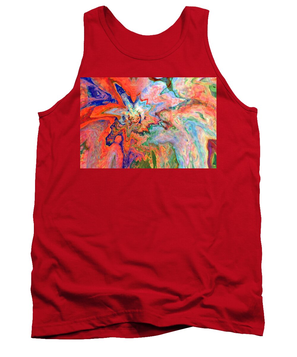Digital Decor Tank Top featuring the digital art Close to Mars by Andrew Hewett