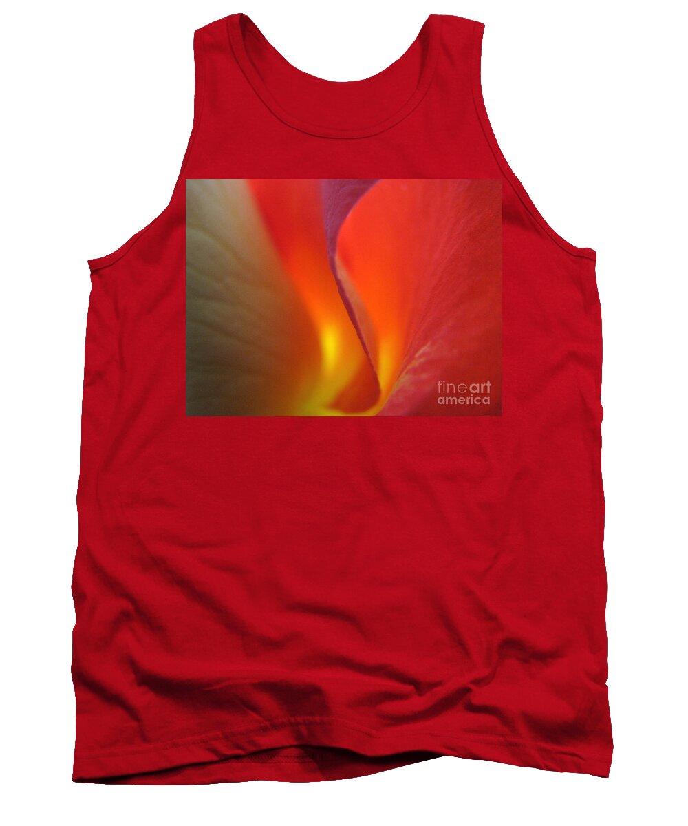 Rose Tank Top featuring the photograph Flame by Stacey Zimmerman