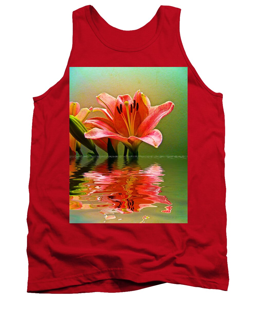  Tank Top featuring the photograph Flooded Lily by Bill Barber
