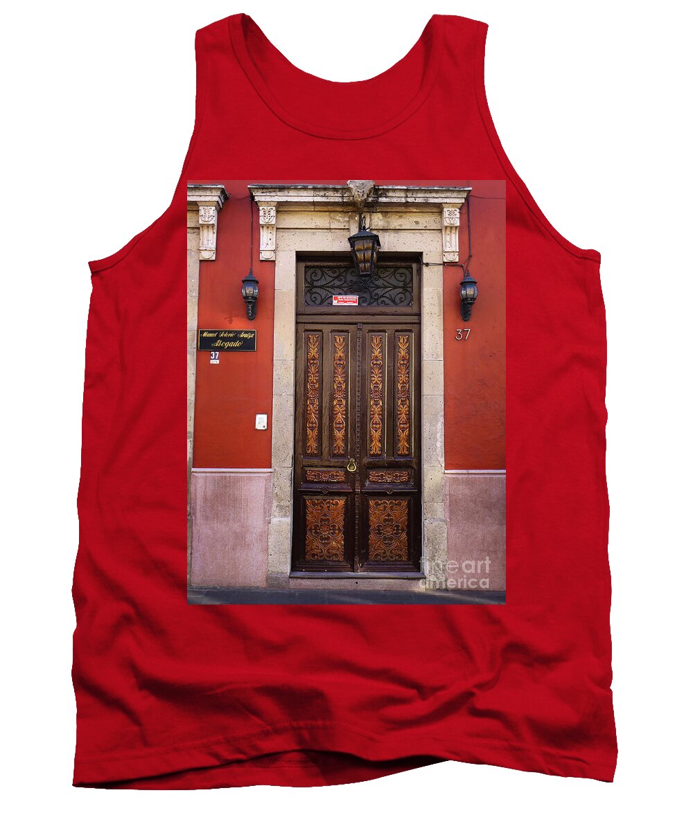 North America Tank Top featuring the photograph Mexican Door 26 by Xueling Zou