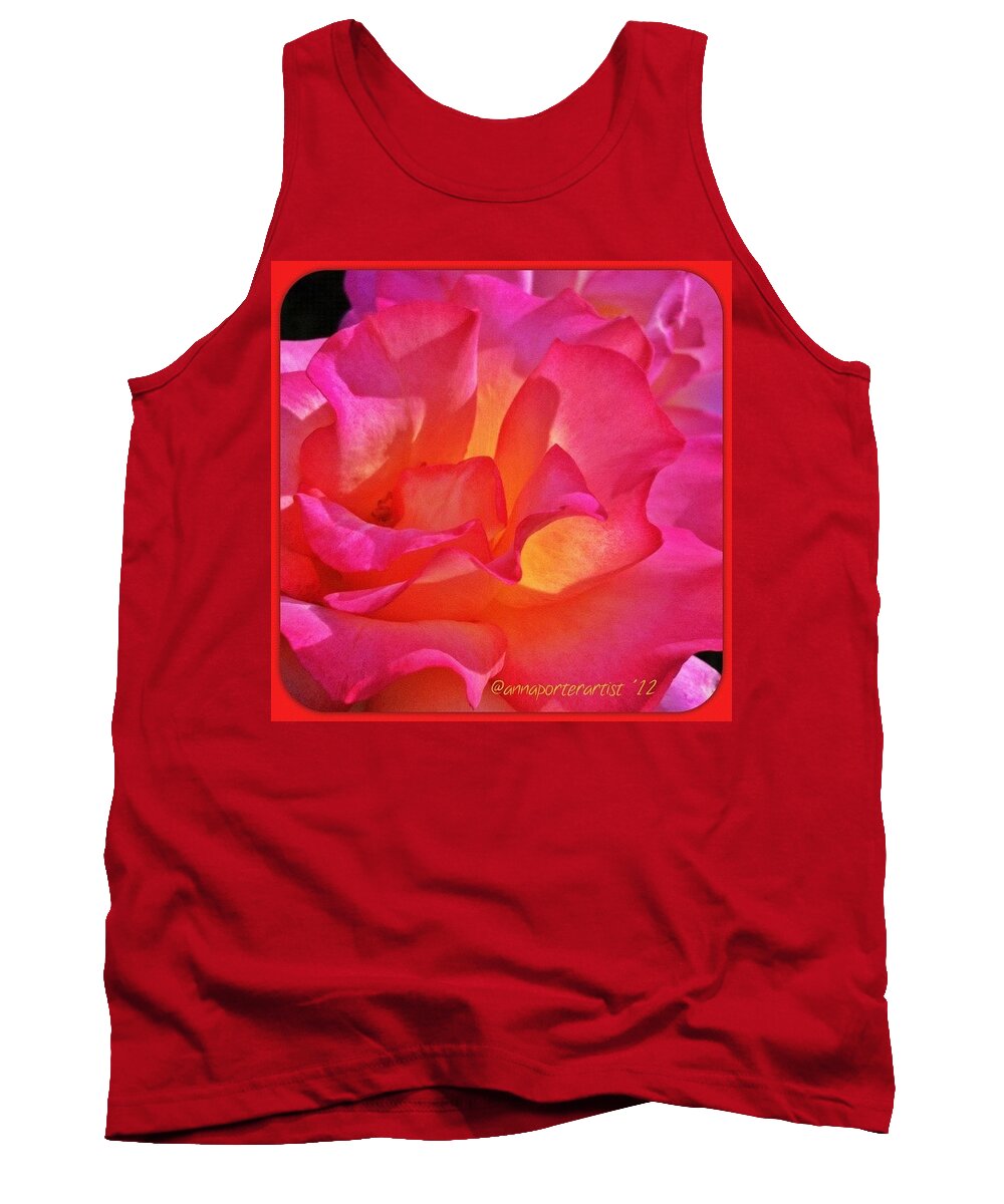 Beautiful Tank Top featuring the photograph My Heart Will Go On And On ... #roses by Anna Porter