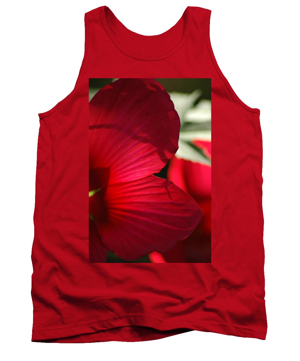 Hibiscus Tank Top featuring the photograph Red Hibiscus by David Weeks