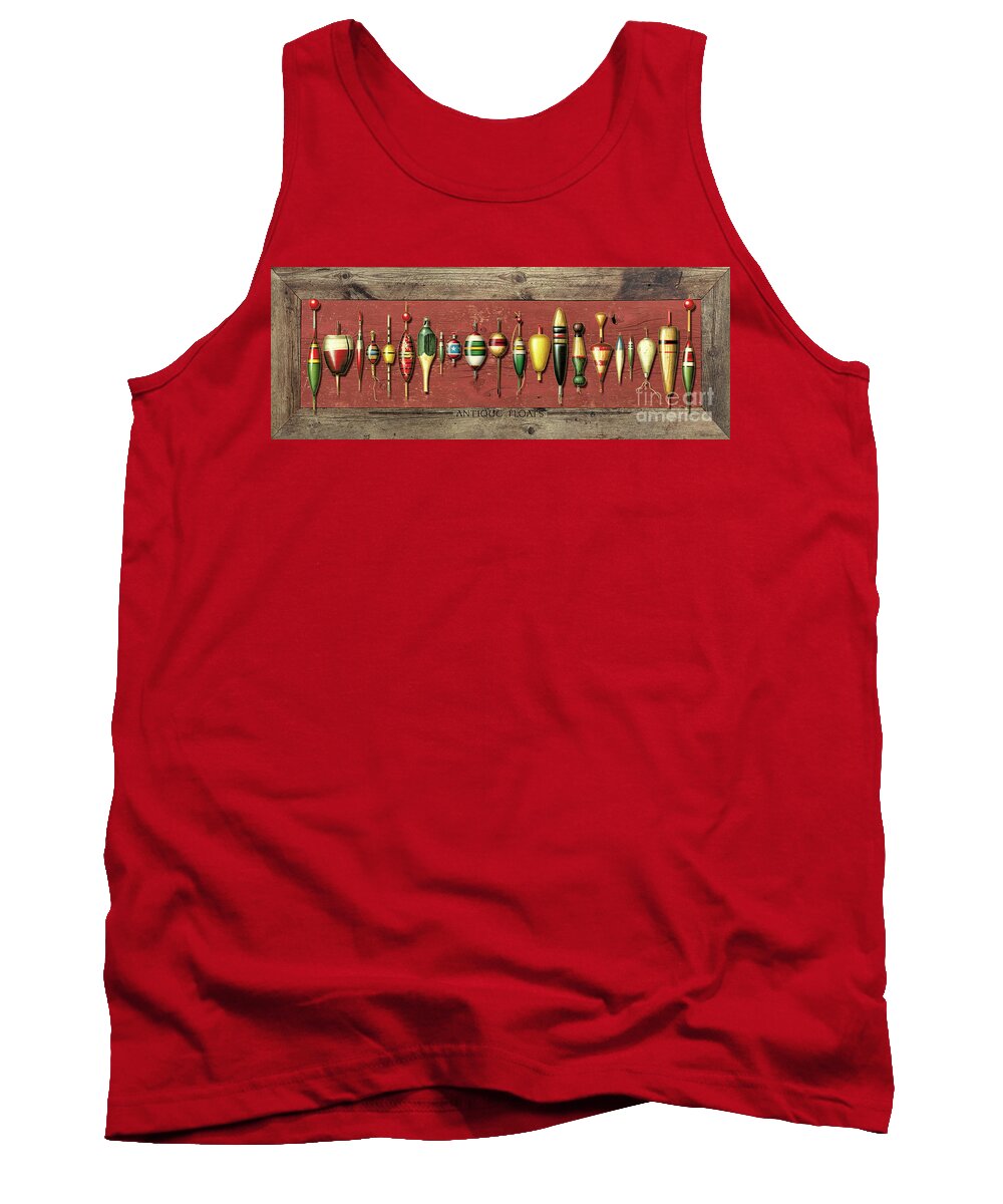 Jon Q Wright Tank Top featuring the painting Antique Bobbers #1 by JQ Licensing