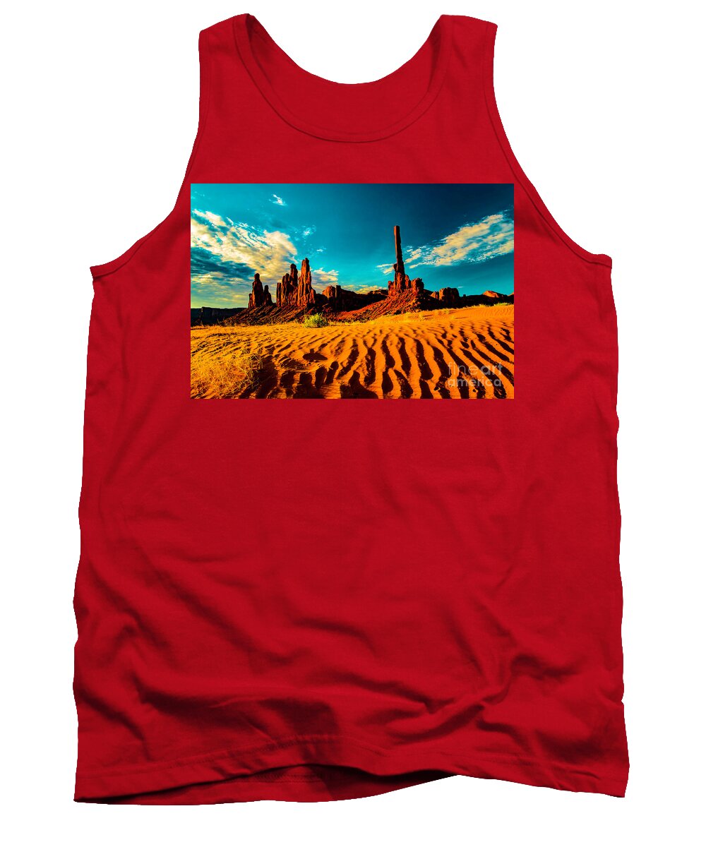 Sand Dune Tank Top featuring the photograph Sand Dune #4 by Mark Jackson