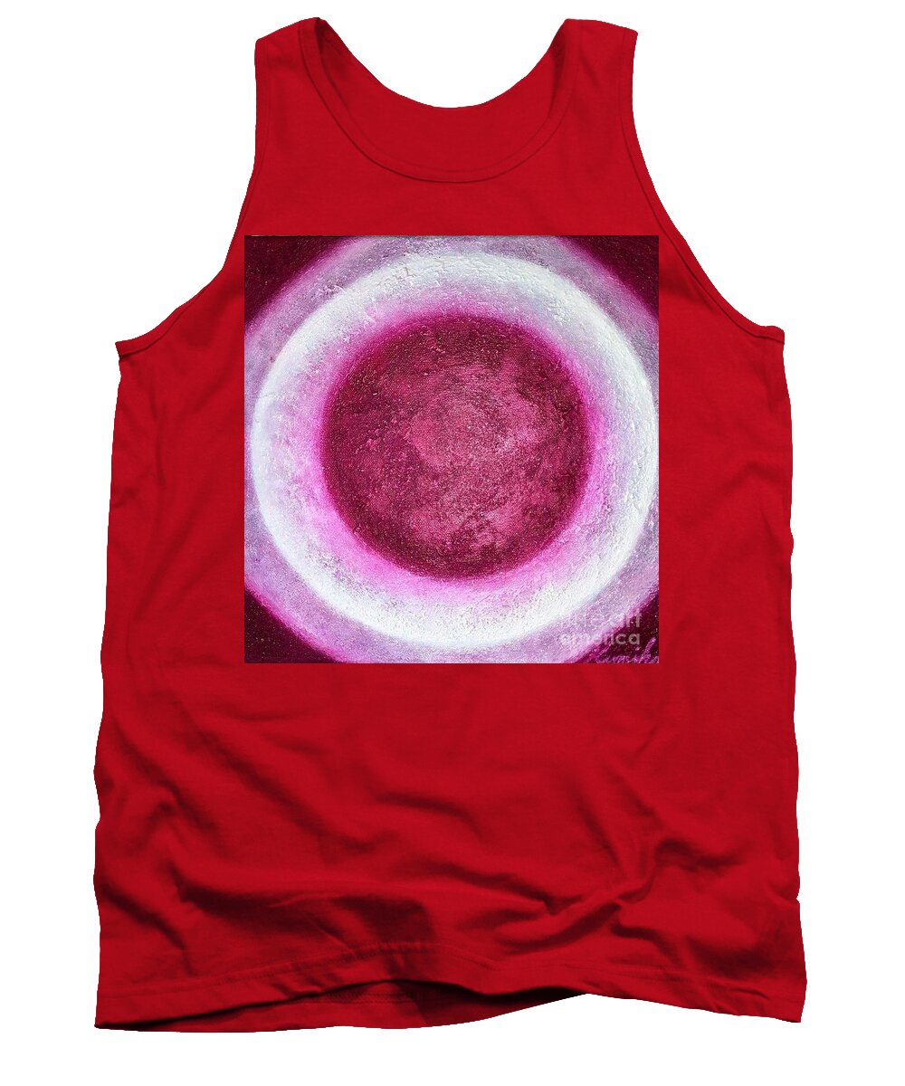 Sun Tank Top featuring the painting Sweet sunset #1 by Kumiko Mayer