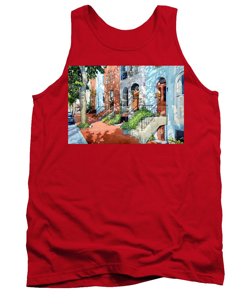 Watercolor Tank Top featuring the painting 125 by Mick Williams