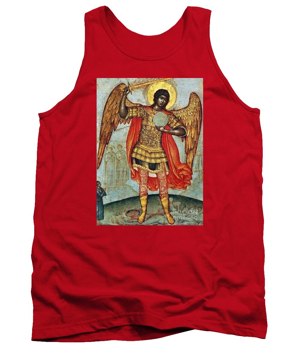 St Tank Top featuring the painting Saint Michael #19 by Archangelus Gallery