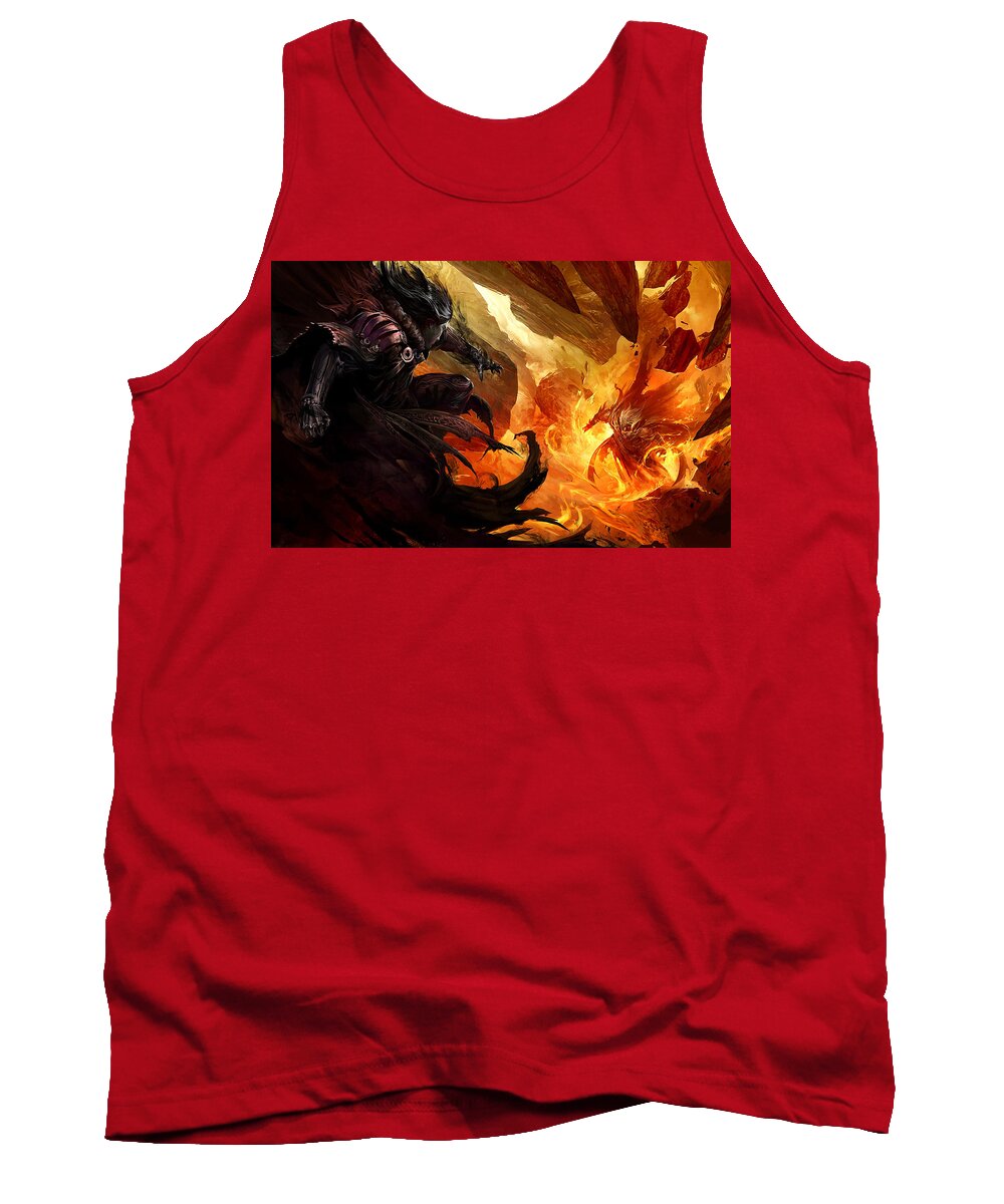 Warrior Tank Top featuring the digital art Warrior #20 by Super Lovely