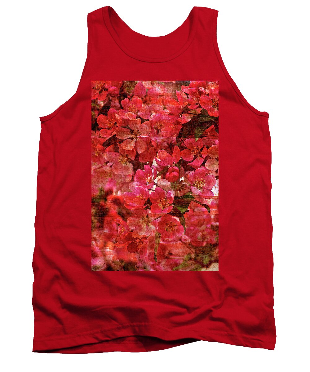 Texture Tank Top featuring the photograph Texture Flowers #29 by Prince Andre Faubert