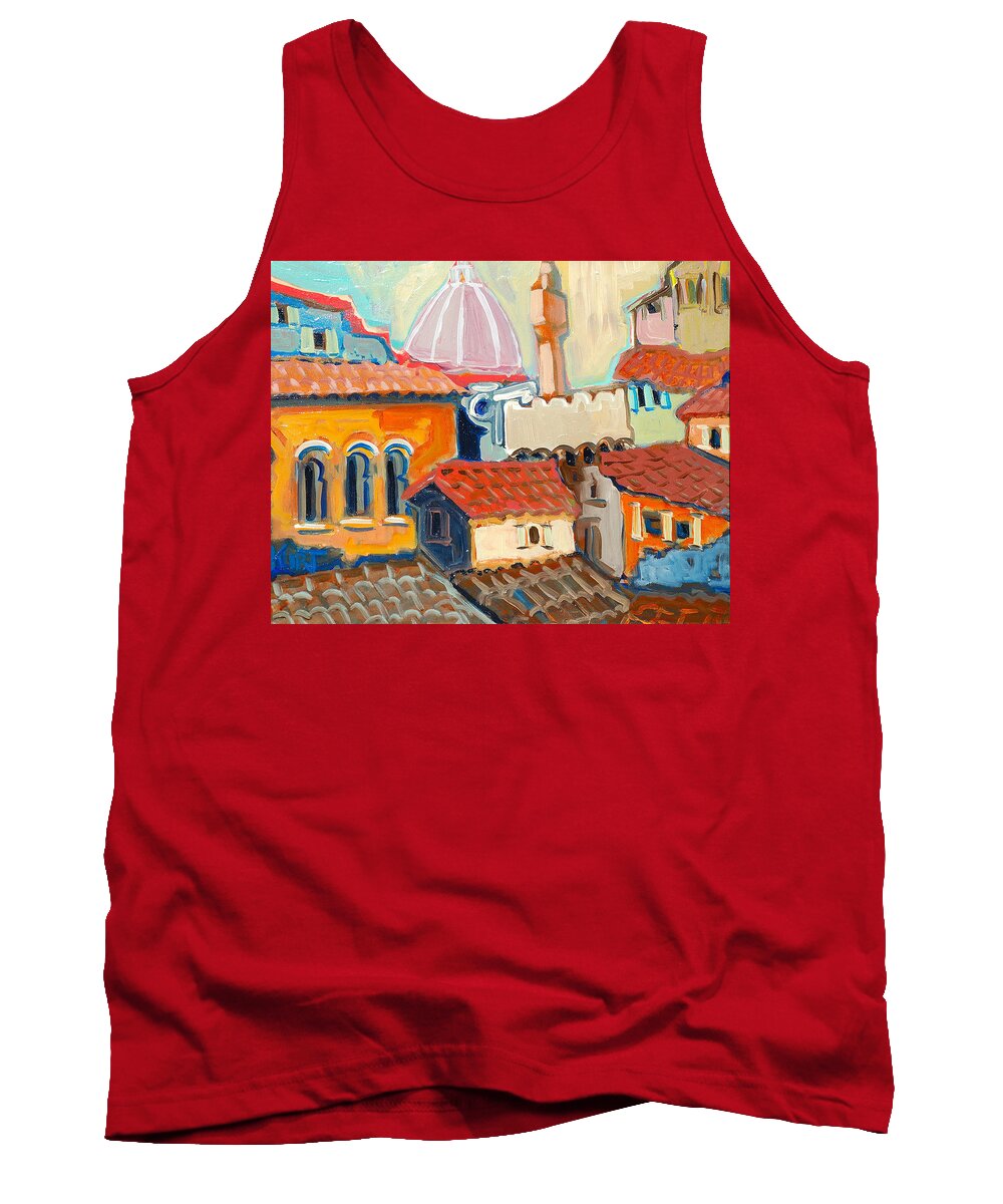 Italy Tank Top featuring the painting Florence #4 by Kurt Hausmann
