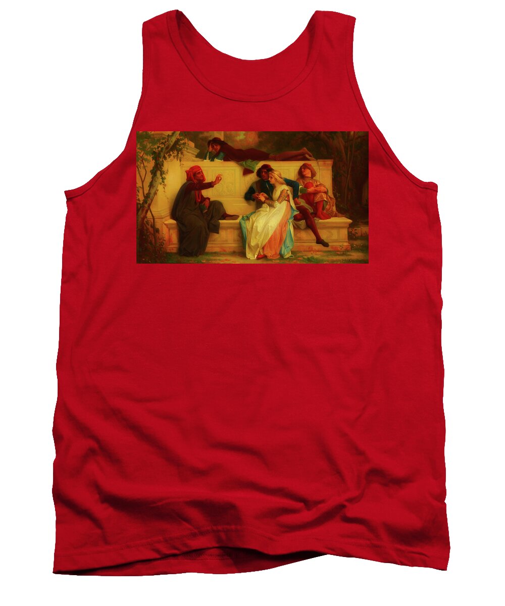 Painting Tank Top featuring the painting Florentine Poet #3 by Mountain Dreams