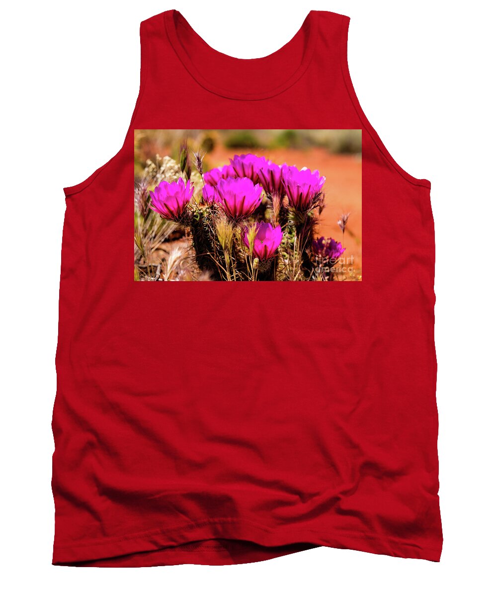 Arizona Tank Top featuring the photograph Sedona Cactus Flower by Raul Rodriguez