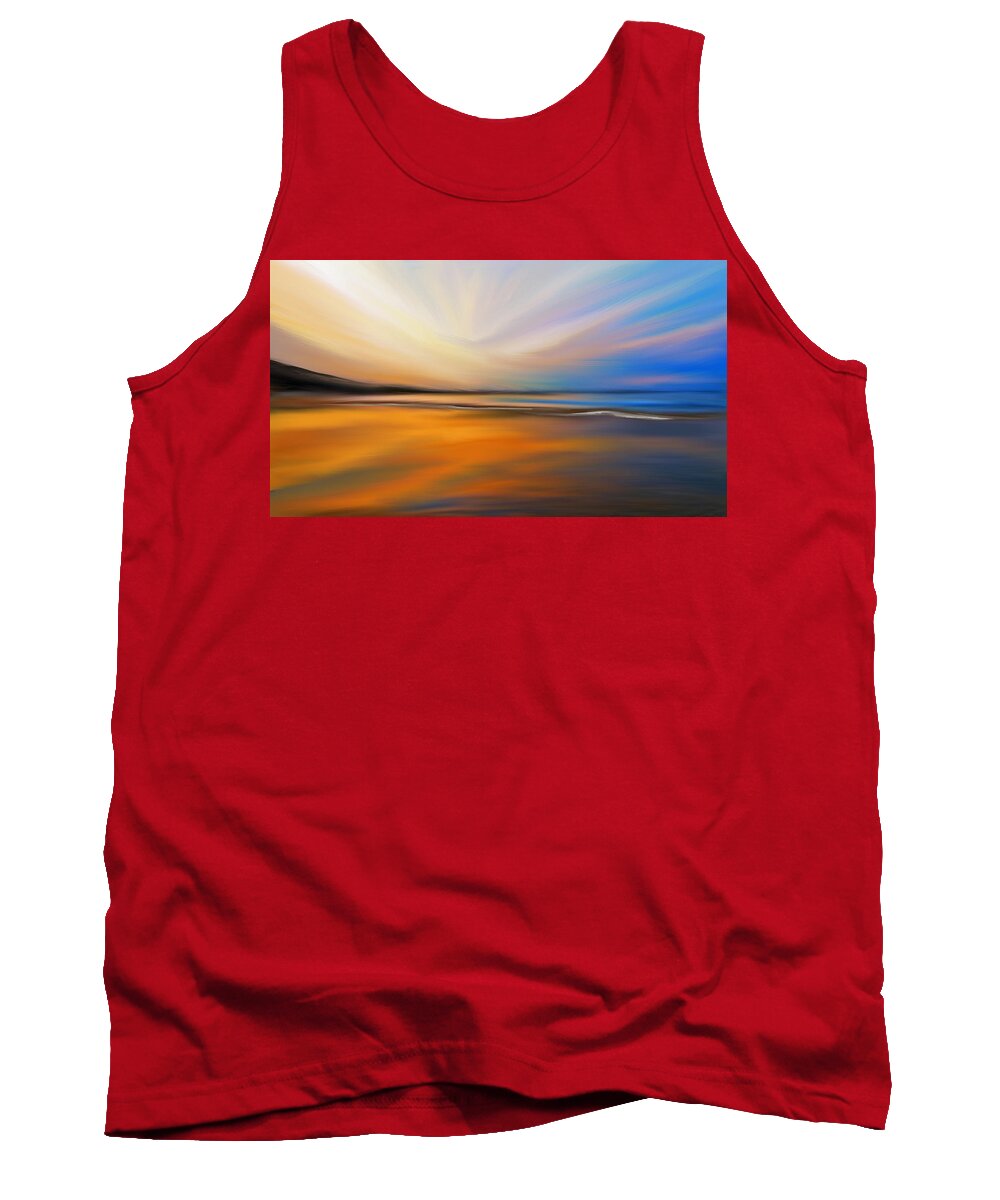 Anthony Fishburne Tank Top featuring the digital art Abstract Energy by Anthony Fishburne