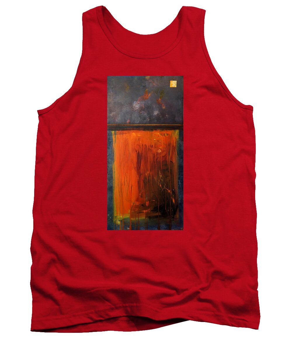 Abstract Tank Top featuring the painting African Dance by Theresa Marie Johnson