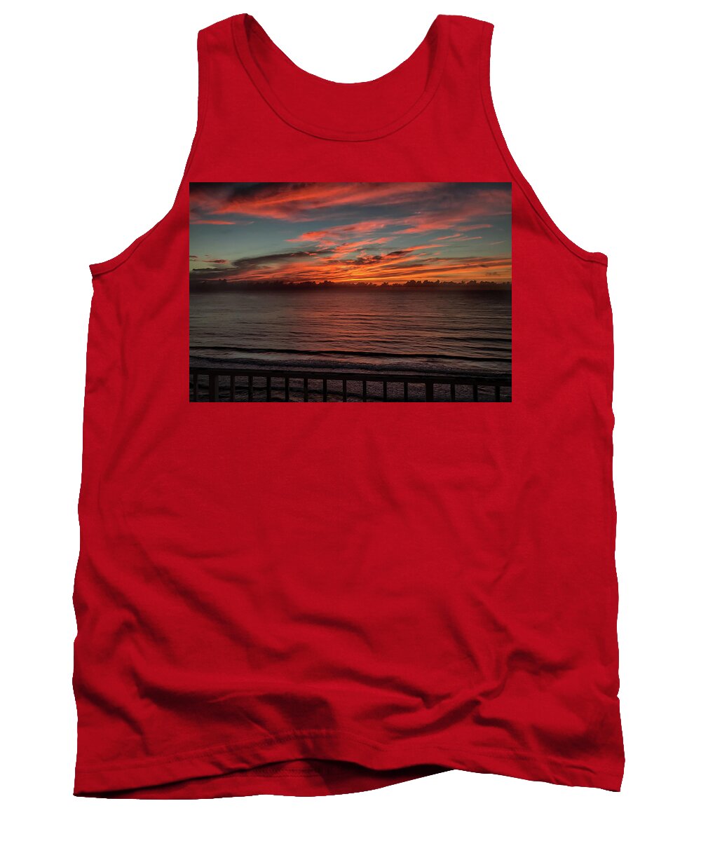 August 2017 Tank Top featuring the photograph Atlantic Sunrise by Frank Mari