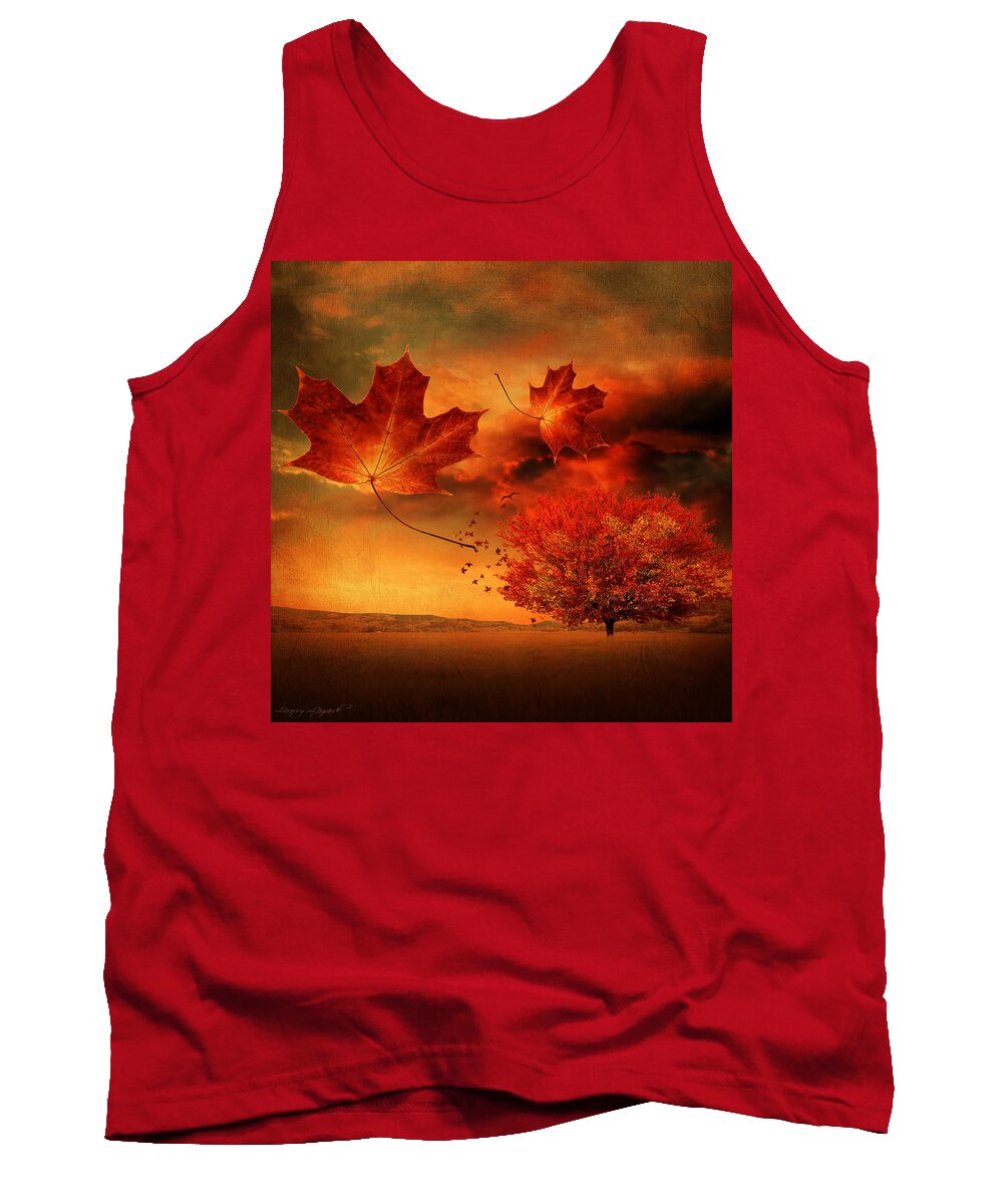 Maple Tree Tank Top featuring the photograph Autumn Blaze by Lourry Legarde