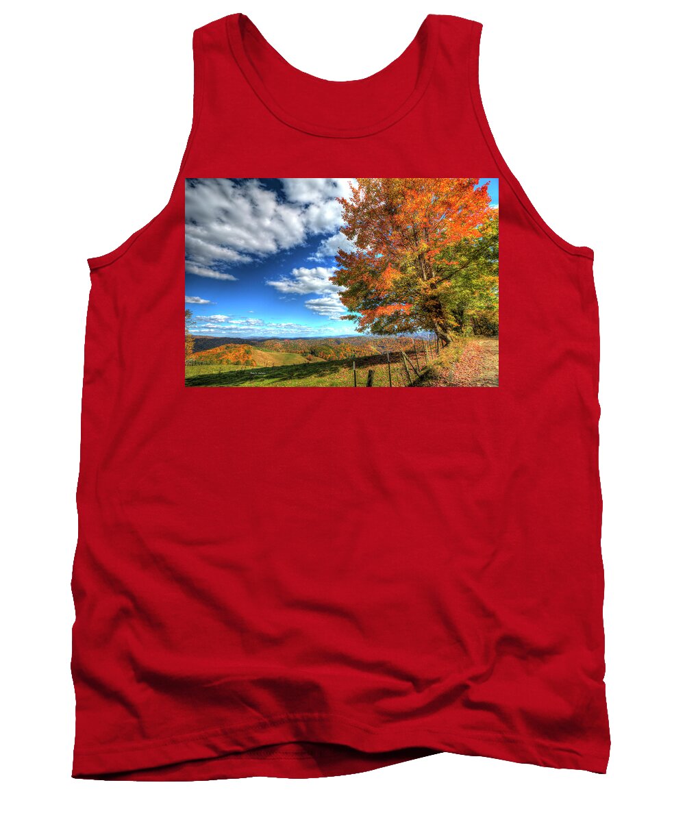 Autumn Tank Top featuring the photograph Autumn on the Windfall by Dale R Carlson
